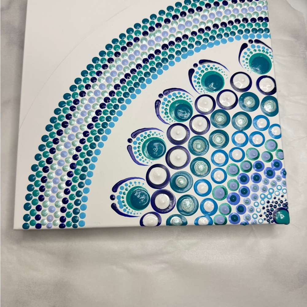 Blue Abstract Art Set for Home Decor - Picture 6 of 8